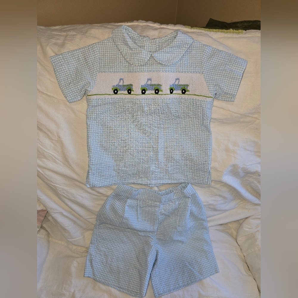 Amanda Remembered Smocked Short Set